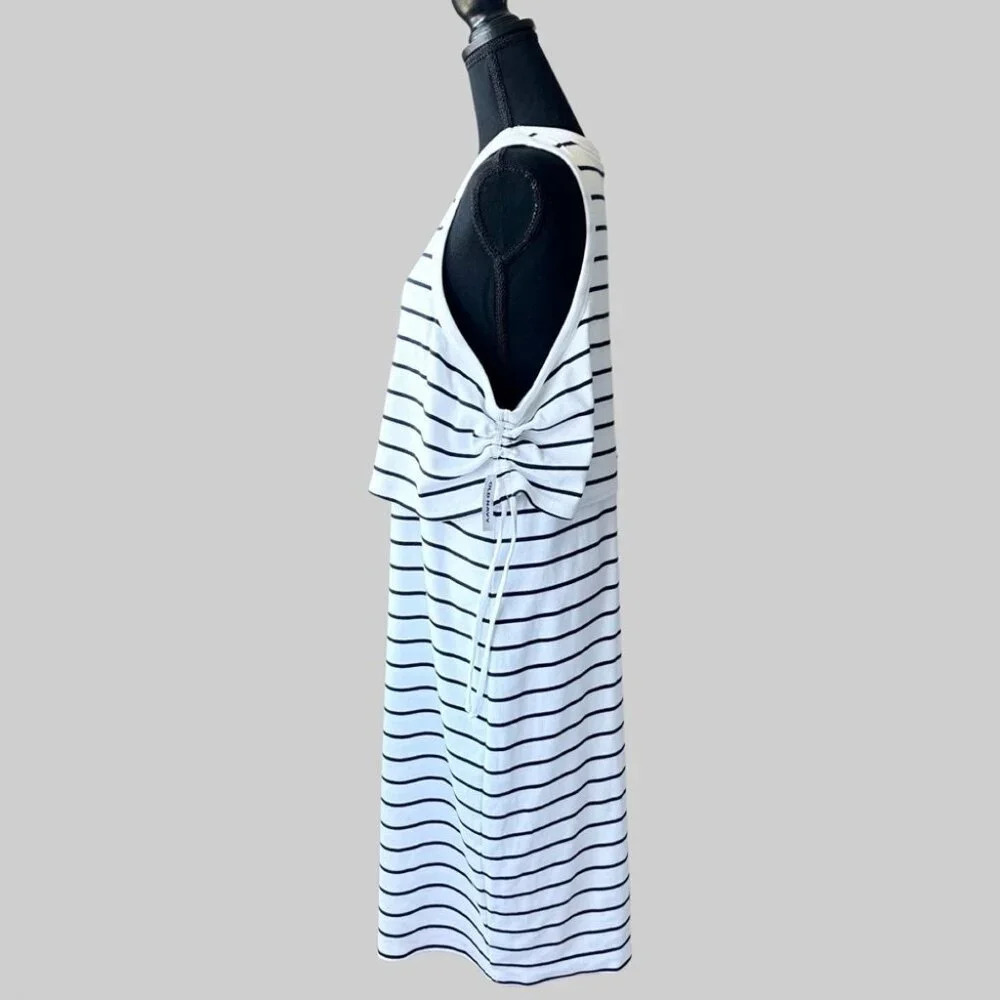 NWT Old Navy Maternity Striped Sleeveless Rib-Knit Nursing Dress - Picture 3 of 16